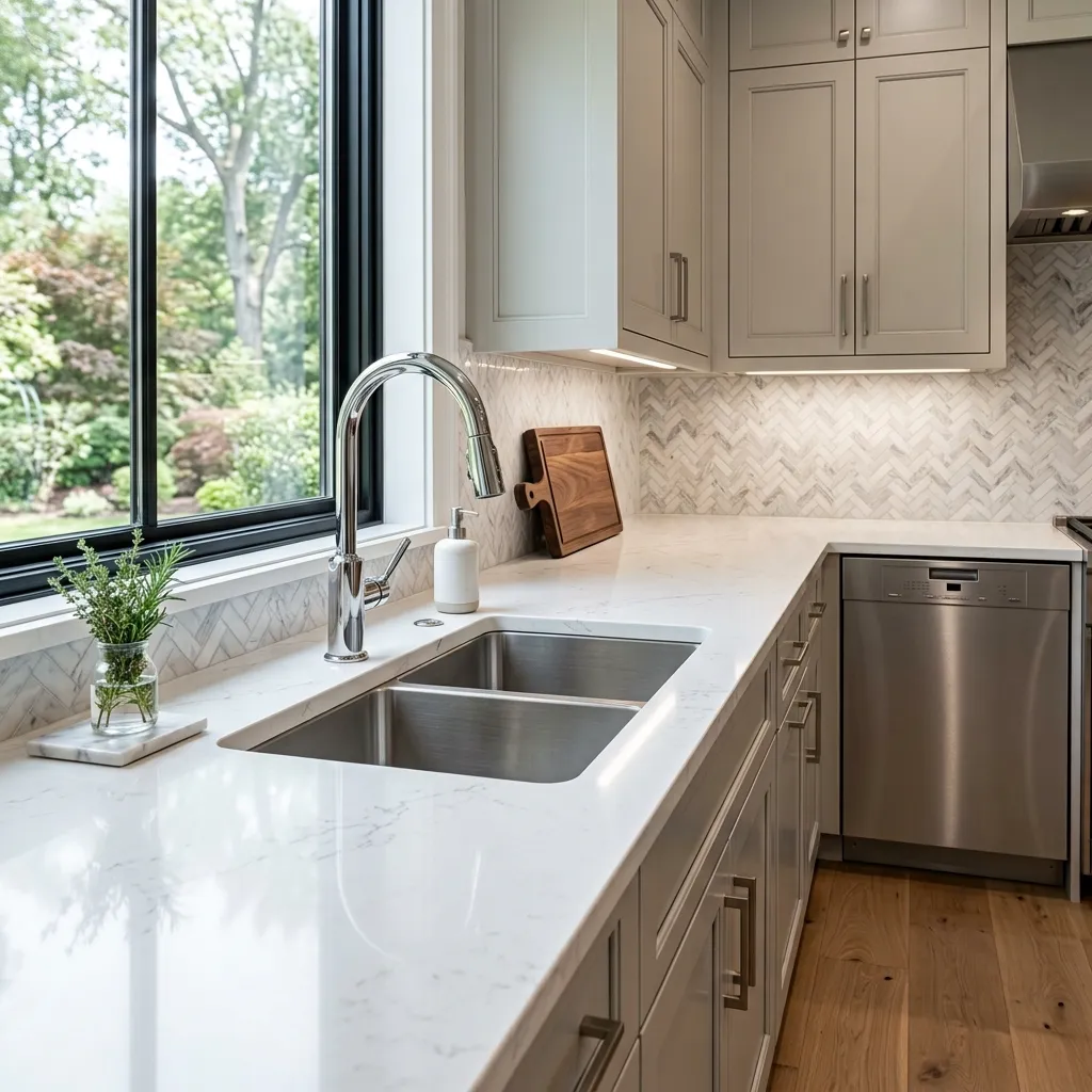 Modern residential kitchen plumbing in Orange County NY